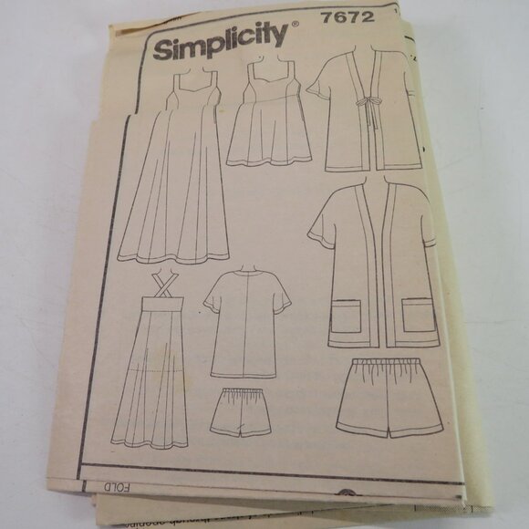 simplicity 7672 Mary Duffy jacket, sundress, cover up sewing pattern - Picture 3 of 12